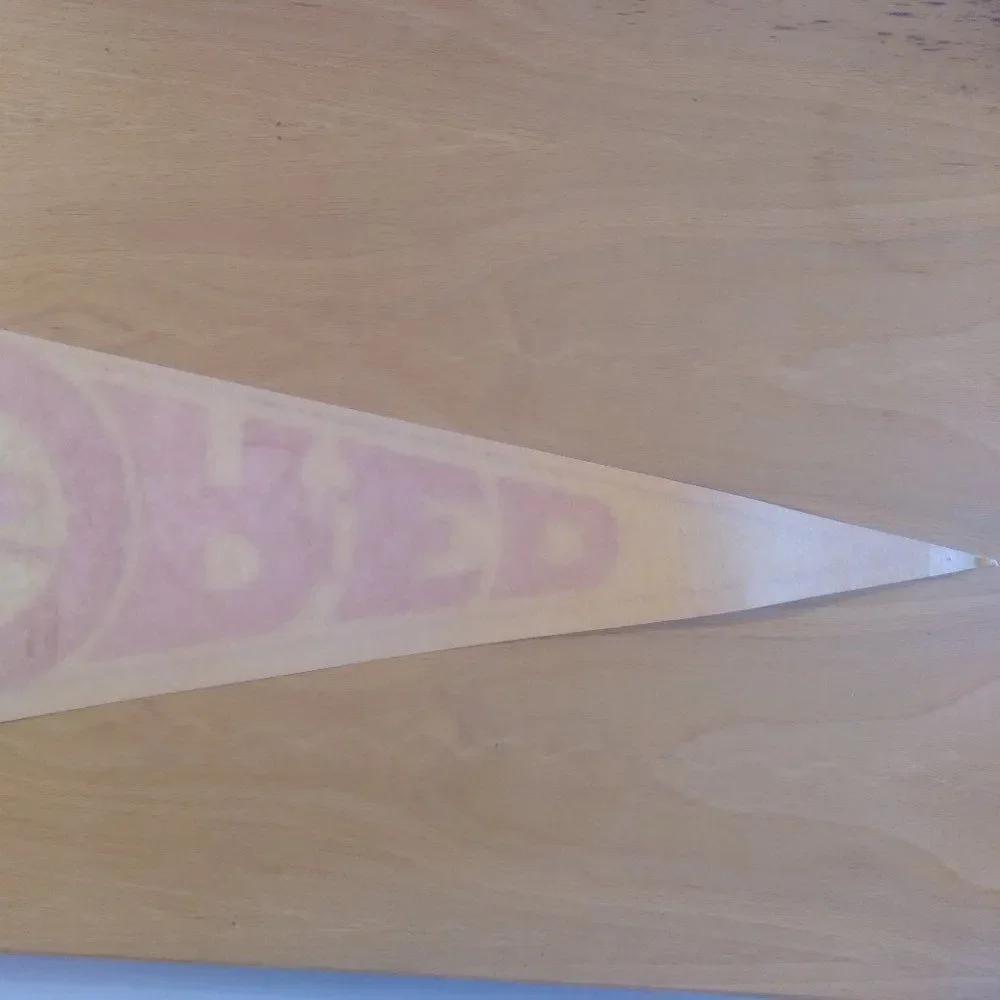 Vintage 60s Boston Red Sox MLB Pennant Flag